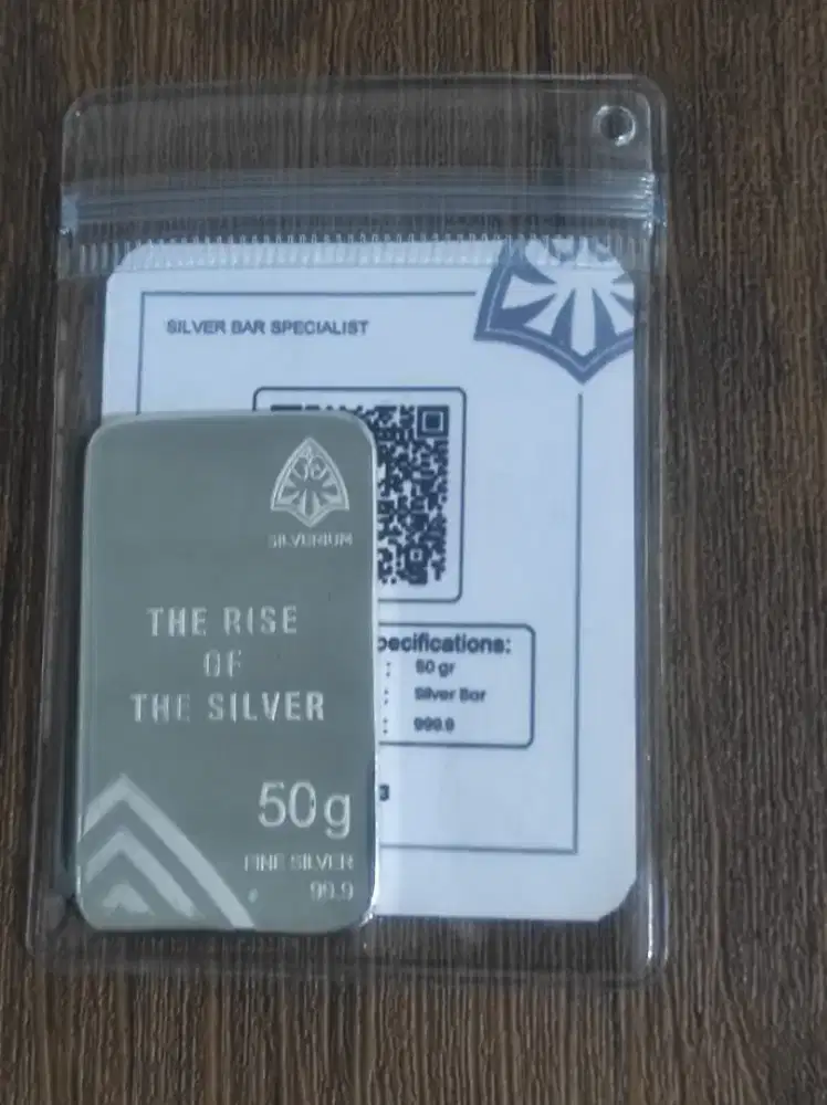 Bulion perak silverium 50gr