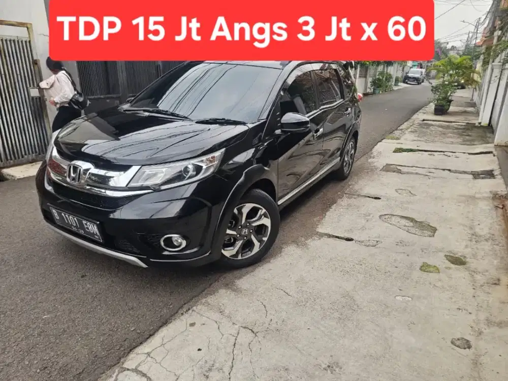 TDP 15 Jt Angs Termurah BRV E CVT 2016 Matic Hitam Low Km Like New