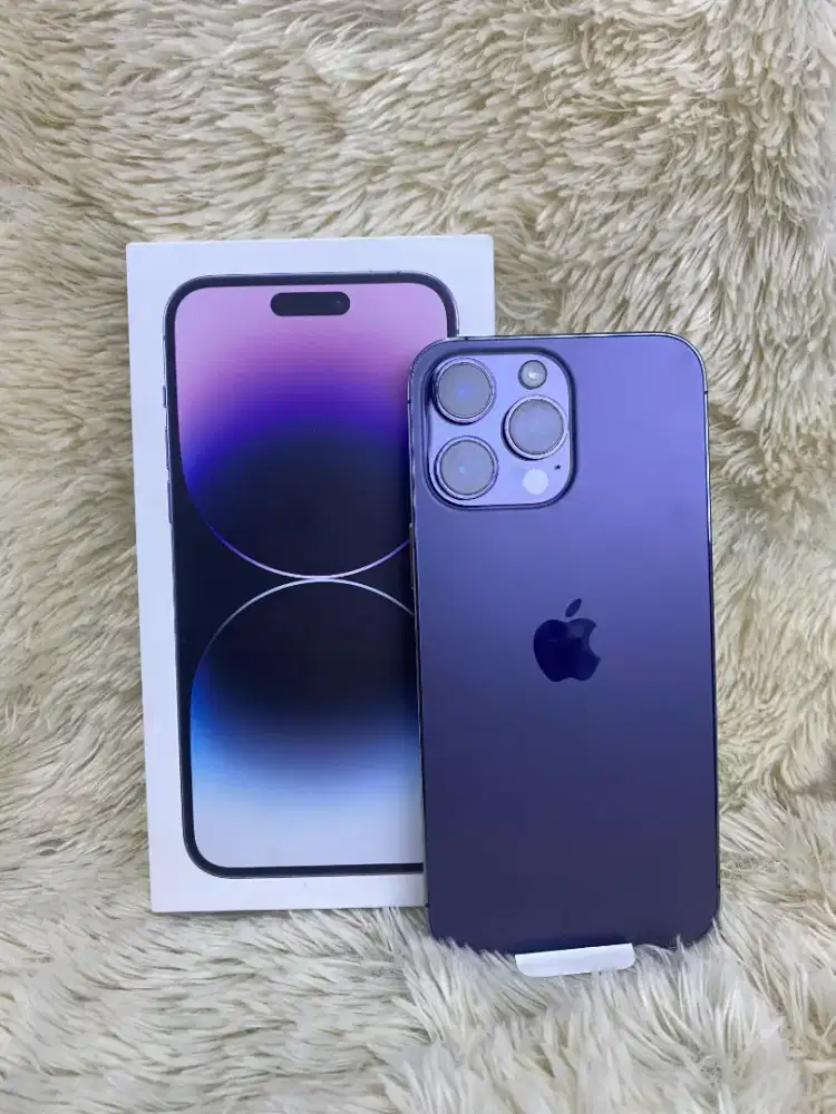 iphone 14 Pro Max ram 128Gb Purple garansi Ex ibox #3com