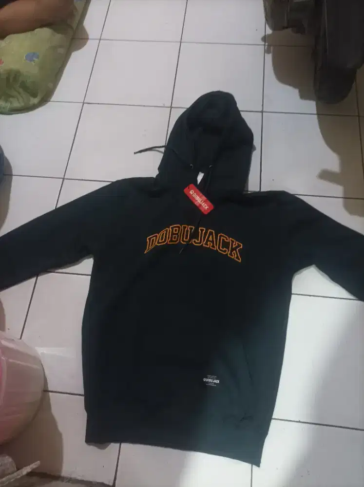 Hoodie Jumper Dobujack Original Size M (Fit L) Warna Hijau Tua