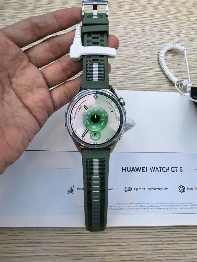 HUAWEI Watch GT 6 46mm Green + free HUAWEI FreeBuds 6i