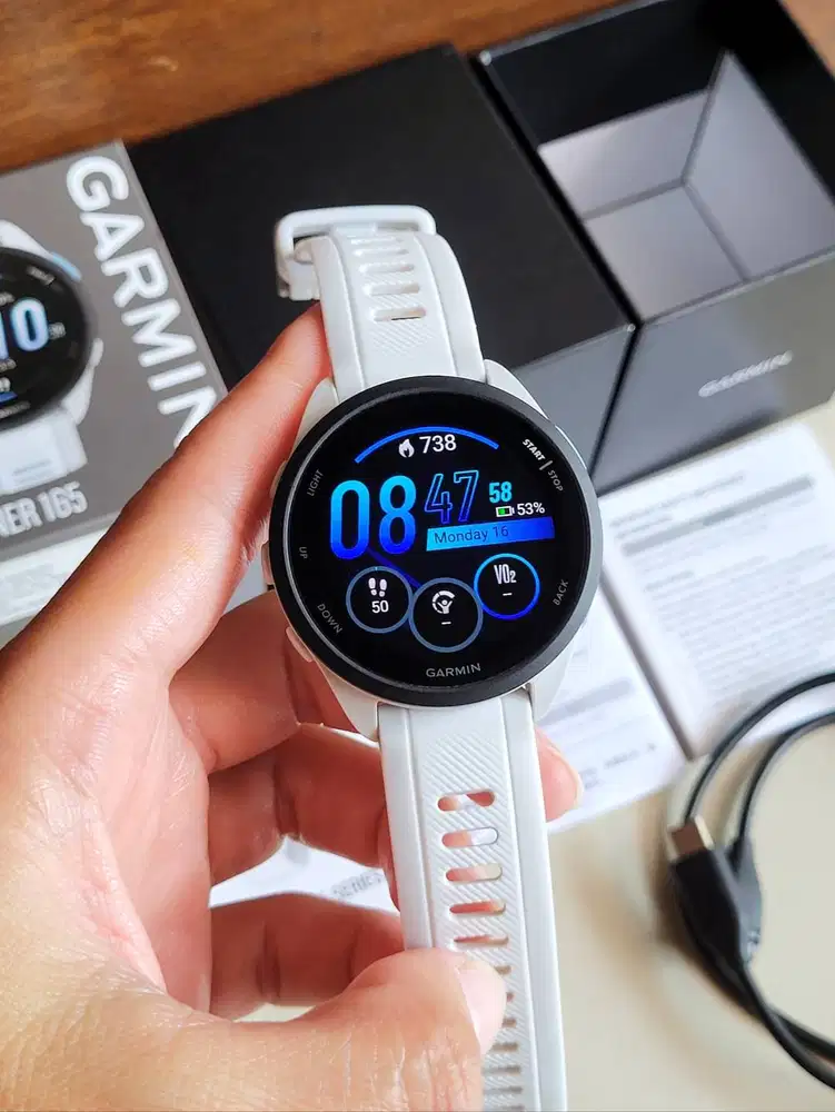 Garmin Forerunner 165 Garansi Resmi TAM Second Bekas Mulus Fullset