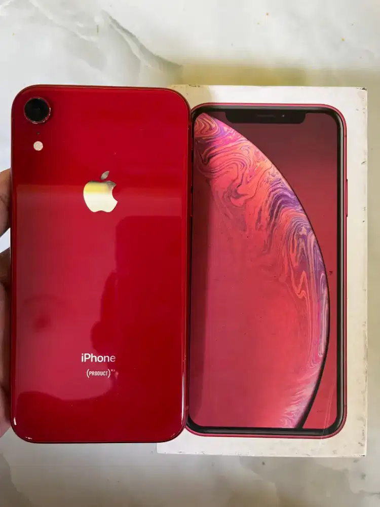 iPhone XR NFC 64GB Merah Maroon Sinyal All Operator Aman BS TT