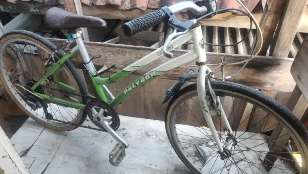 Sepeda Polygon uk24 rem pakem ban tebal semua siap pakai
