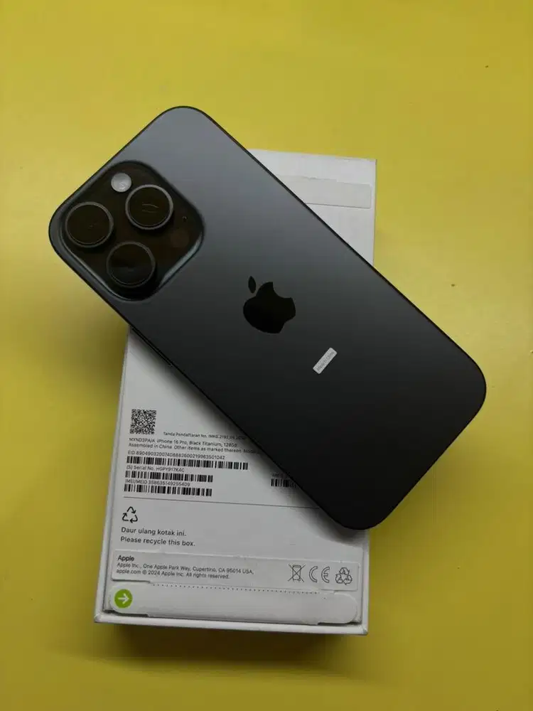 Iphone 16 pro 128 ibox baru buka dus