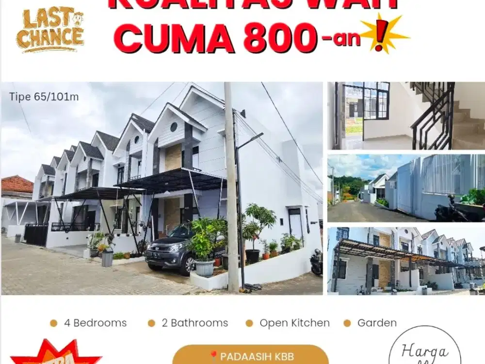 Jual Rumah View Pemandangan Indah Akses Cimahi Cisarua Bonus Kanopi