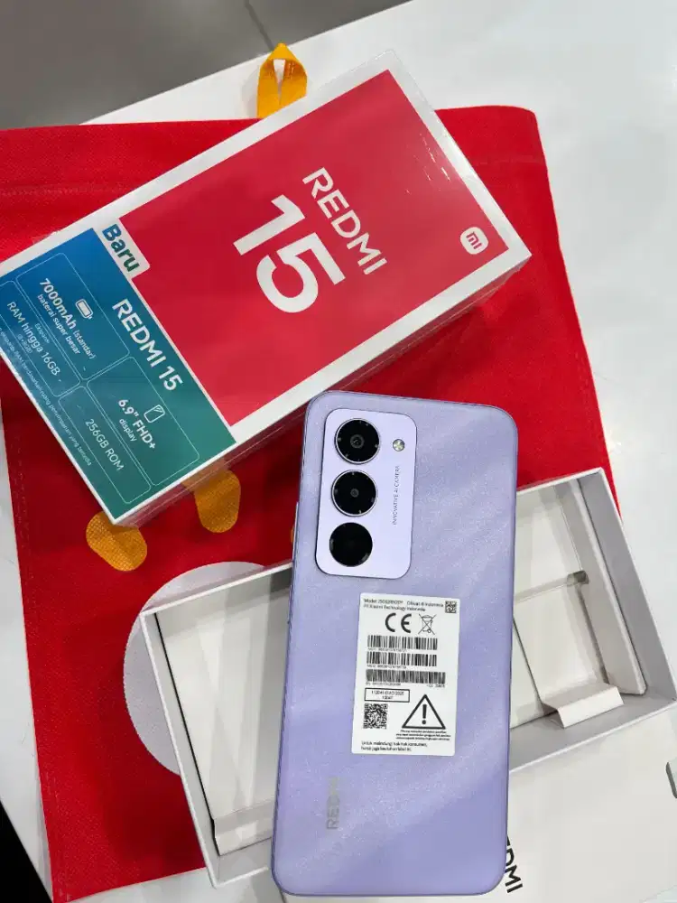 Redmi 15 baterai 7000mah NFC Garansi 15bln