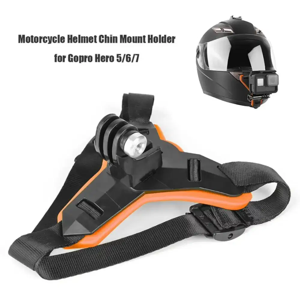 Chin Mount Mounting Helm Untuk Kamera Action Dipasang Helm Full Face