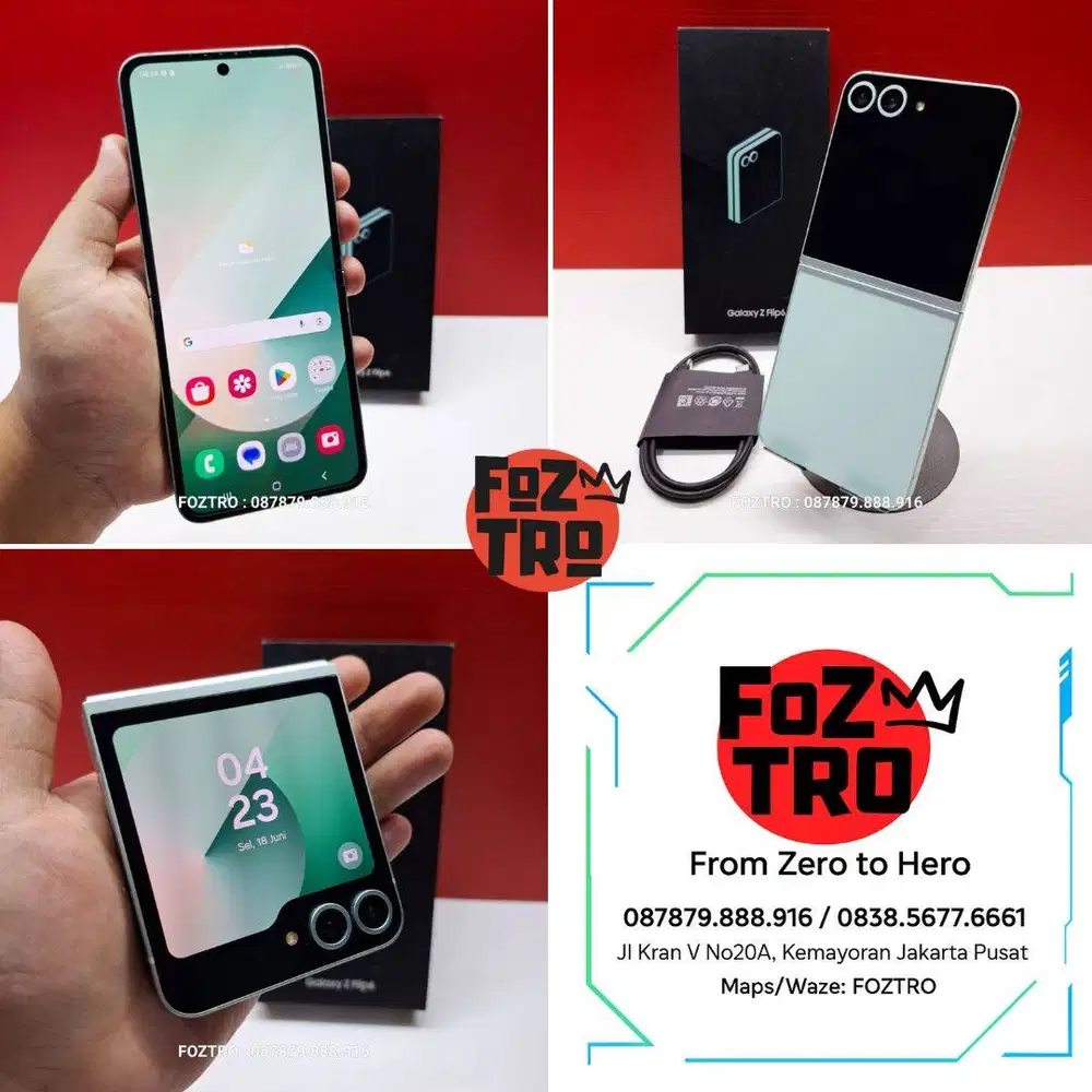 Samsung Galaxy Z Flip 6 12/256GB Fullset Like New RESMI 100% NO MINUS