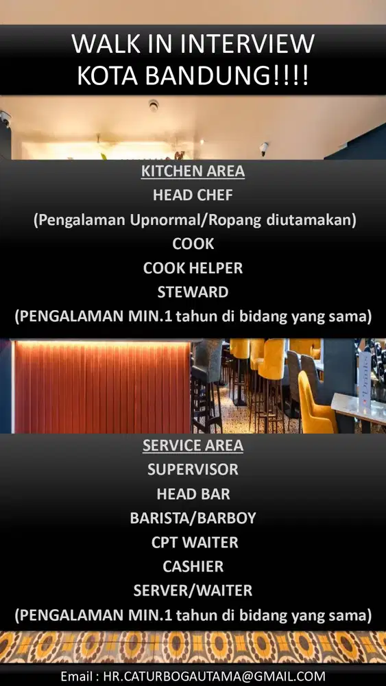 ALL POSISI STAFF RESTORAN