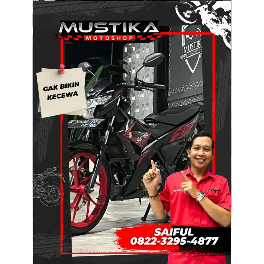 Perfect Condition!!Suzuki Satria Fu Injeksi 2016 N Asli Mulus-Mustika