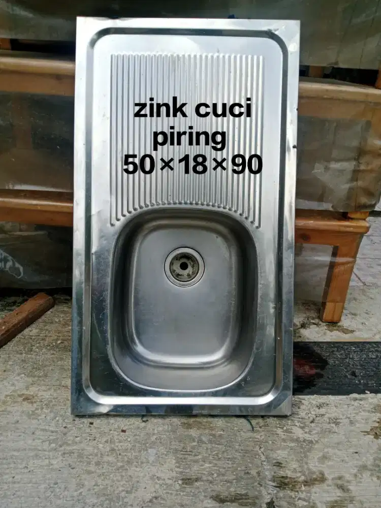 Zink cuci piring 50×90 bekas bagus