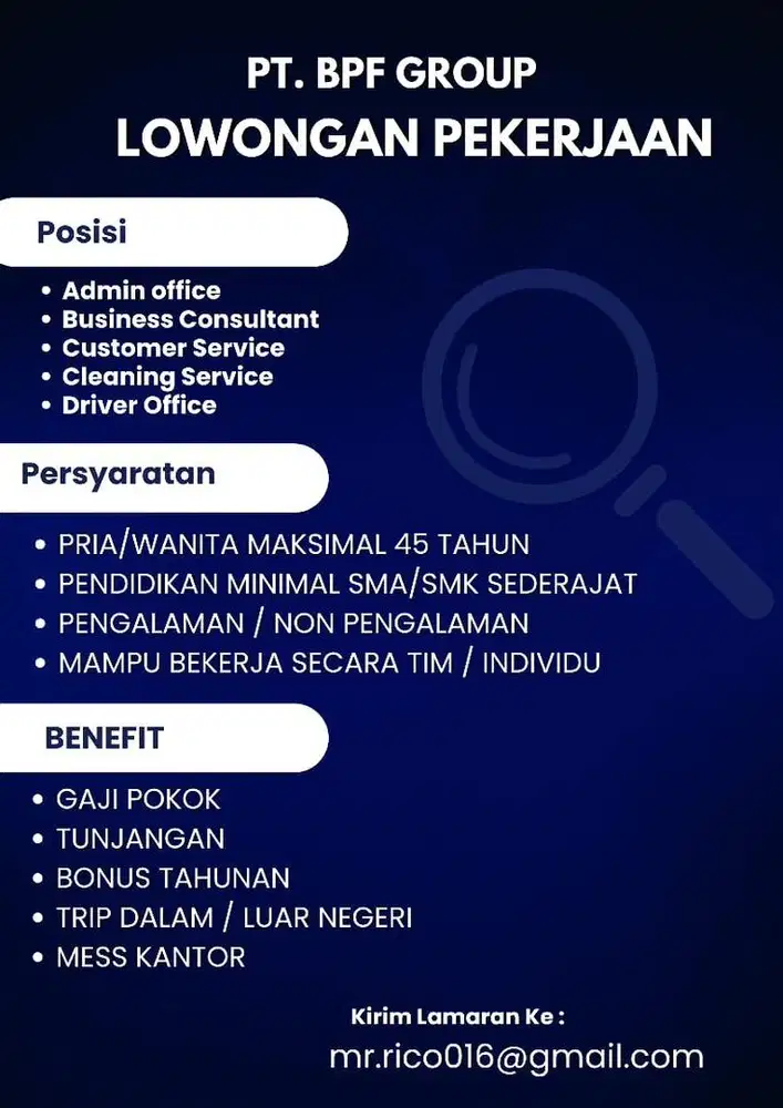 INFO LOWONGAN KERJA