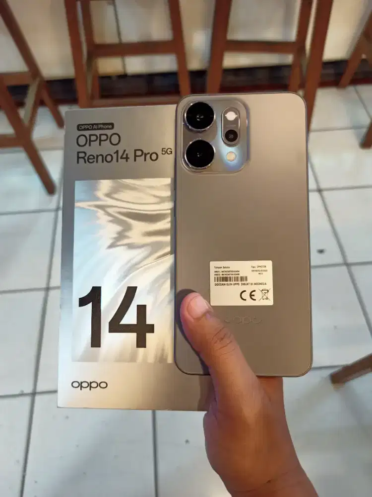 Jual Oppo Reno 14 Pro 12/512Gb Second BNOB Belum Aktivasi
