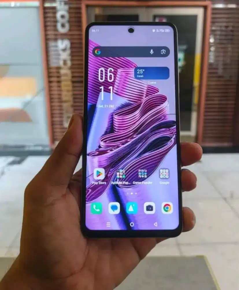 Infinix hot 50 ram 6/256 GB mulus fullset nfc orian cakep backdor