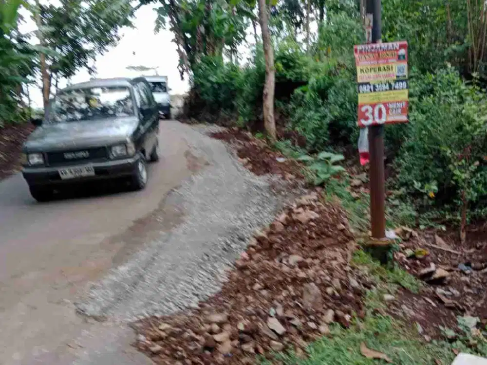Pekarangan 1.200m² hook, muka utama 30m jln DPU jumapolo karanganyar :