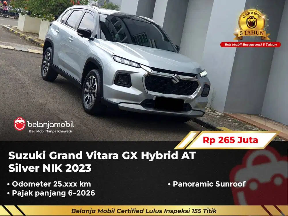 [ GARANSI 5 TH ] Suzuki Grand Vitara GX Hybrid AT Panoramic 2023/2024