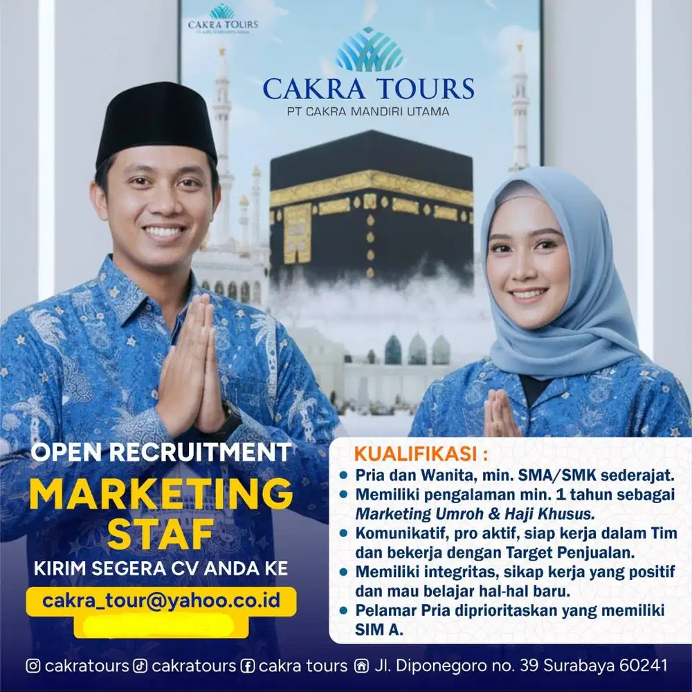 staff marketing umroh dan haji