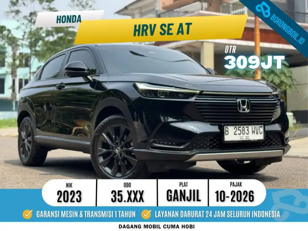 Honda HRV SE AT Hitam 2023  SIAP PAKAI