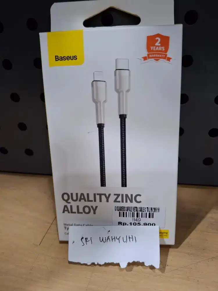 Baseus Cafule Metal Cable C to L pd 20 W 1 m