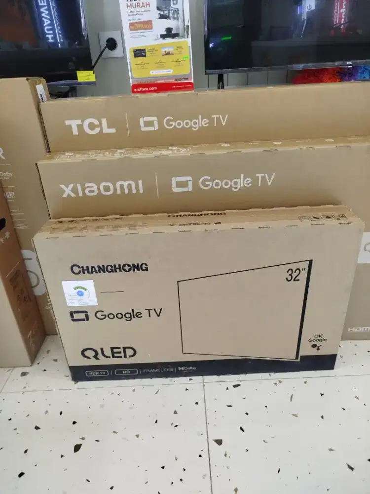CHANGHONG GOOGLE TV QLED 32 INCI