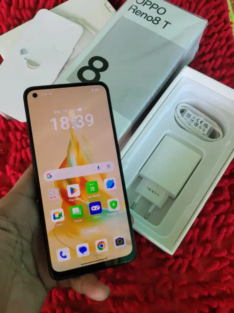 Oppo Reno 8T NFc ram 8+8/256 mulus fulset cakep
