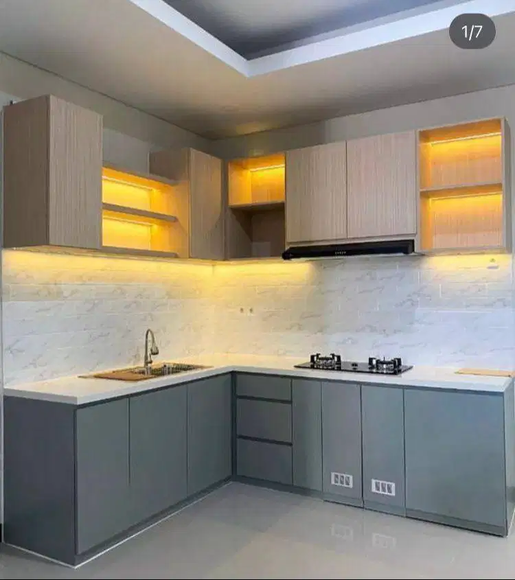JASA DESIGN INTERIOR KITCHEN SET, BACKDROP, KAMAR, RUMAH, DAN APARTEME