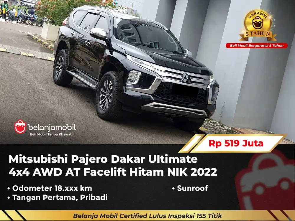 [4x4] Mitsubishi Pajero Dakar Ultimate AWD Facelift Sunroof 2022/2023