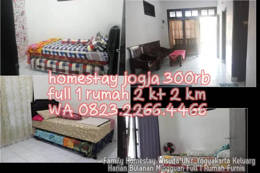 Family Homestay Wisuda UNY Yogyakarta Keluarg  Harian Bulanan Mingguan
