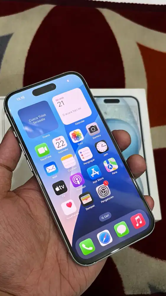 Iphone 15 128 resmi iBox fulset