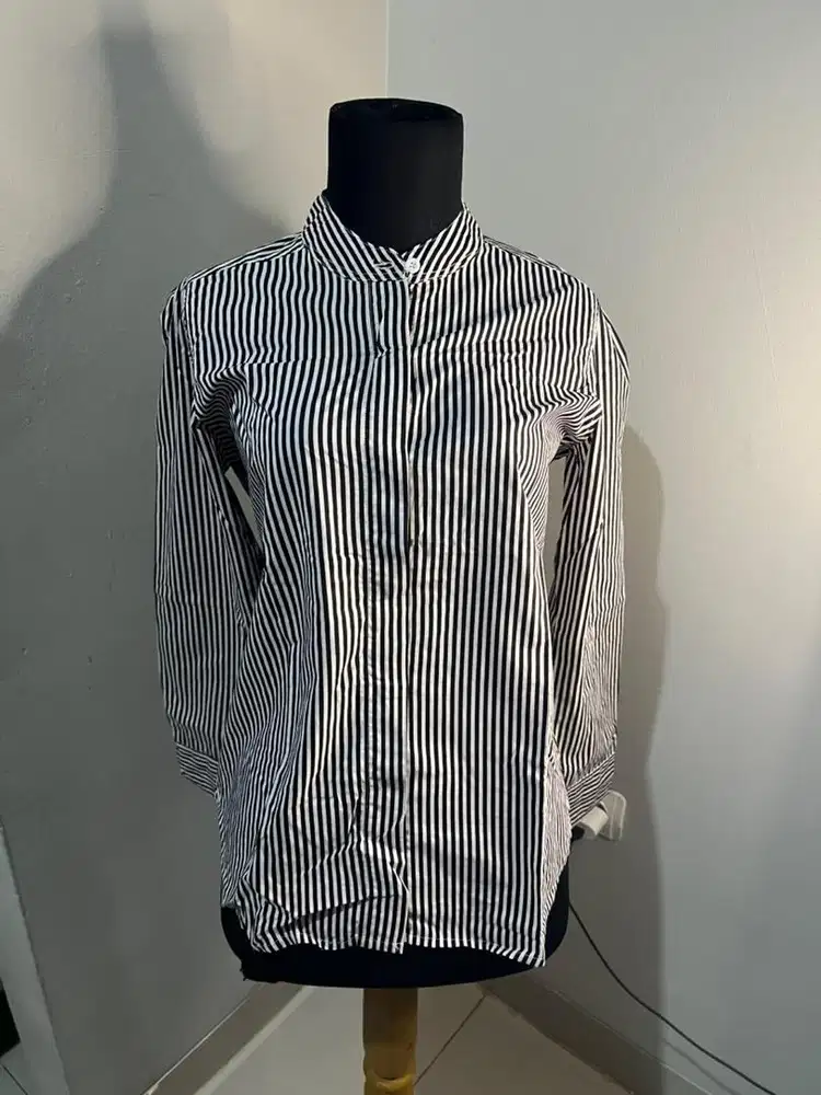 Kemeja Black White HM