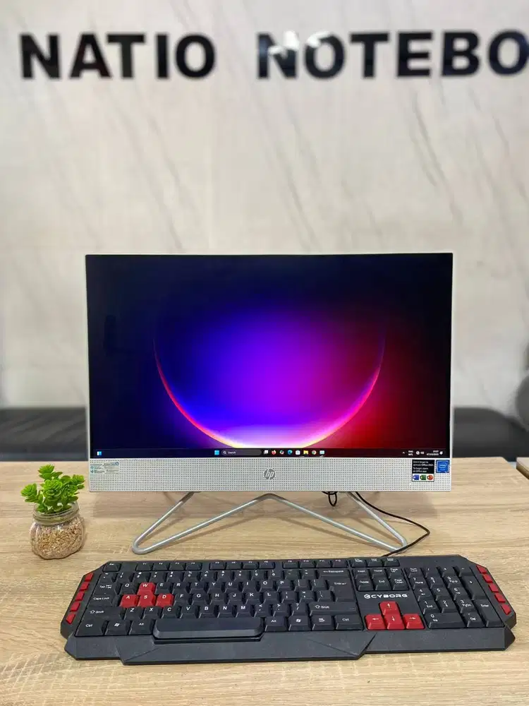 PC ALL IN ONE HP 22-Df0xx INTEl CELERON N4025 RAM 4 GB ssd 128 gb +HDD