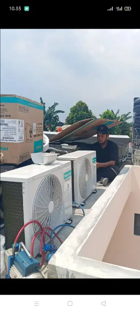 Jasa servis AC kulkas mesin cuci kompa air dll