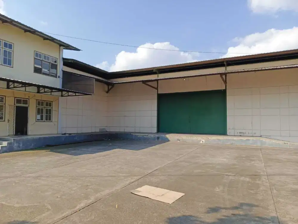 Dijual Gudang + Kantor 2 Lantai Siap Pakai Pinggir Jalan Raya Banyumas