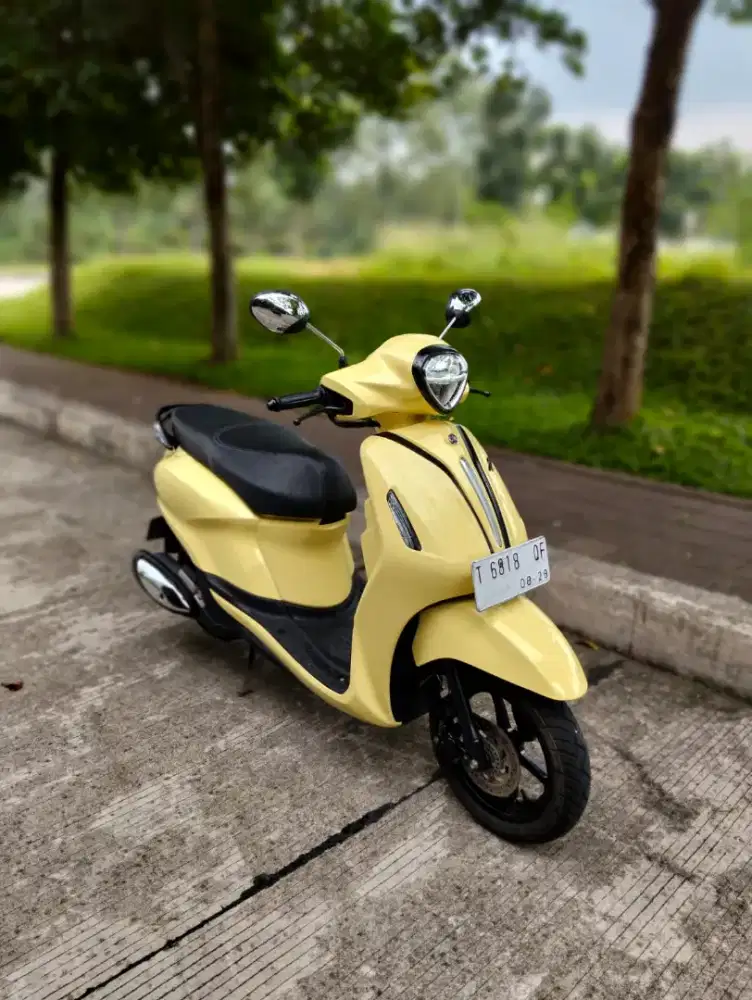 Plat T Yamaha Grand Filano 2024 Gress kuning