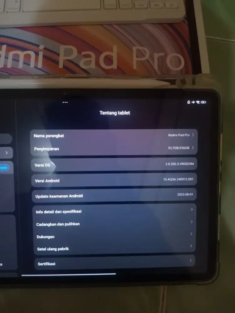 Jual cepat redmi pad pro 10 fullset