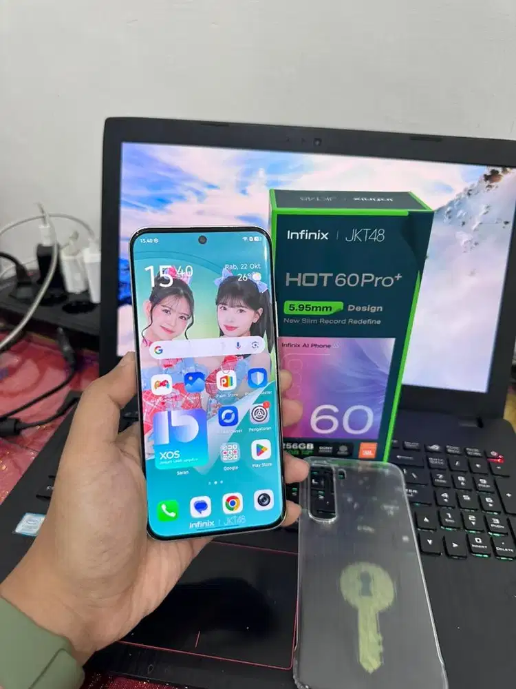 Infinix Hot 60 Pro Plus ram  8+8/256 GB Baru 9 hari pakai, fullset