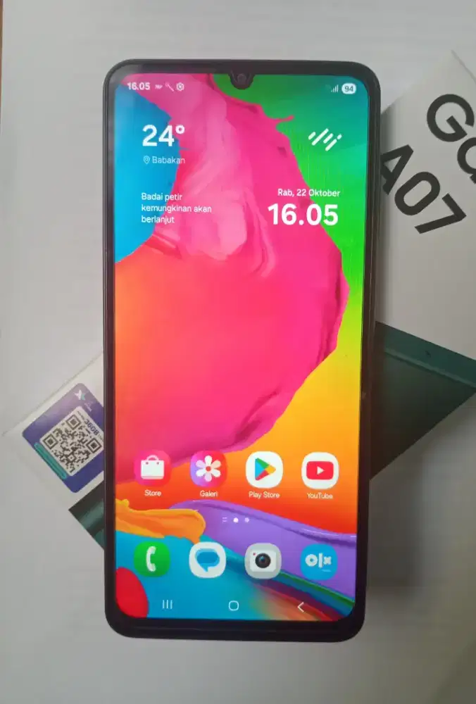 Samsung A07 Ram 4+4/64 Like New belum sebulan