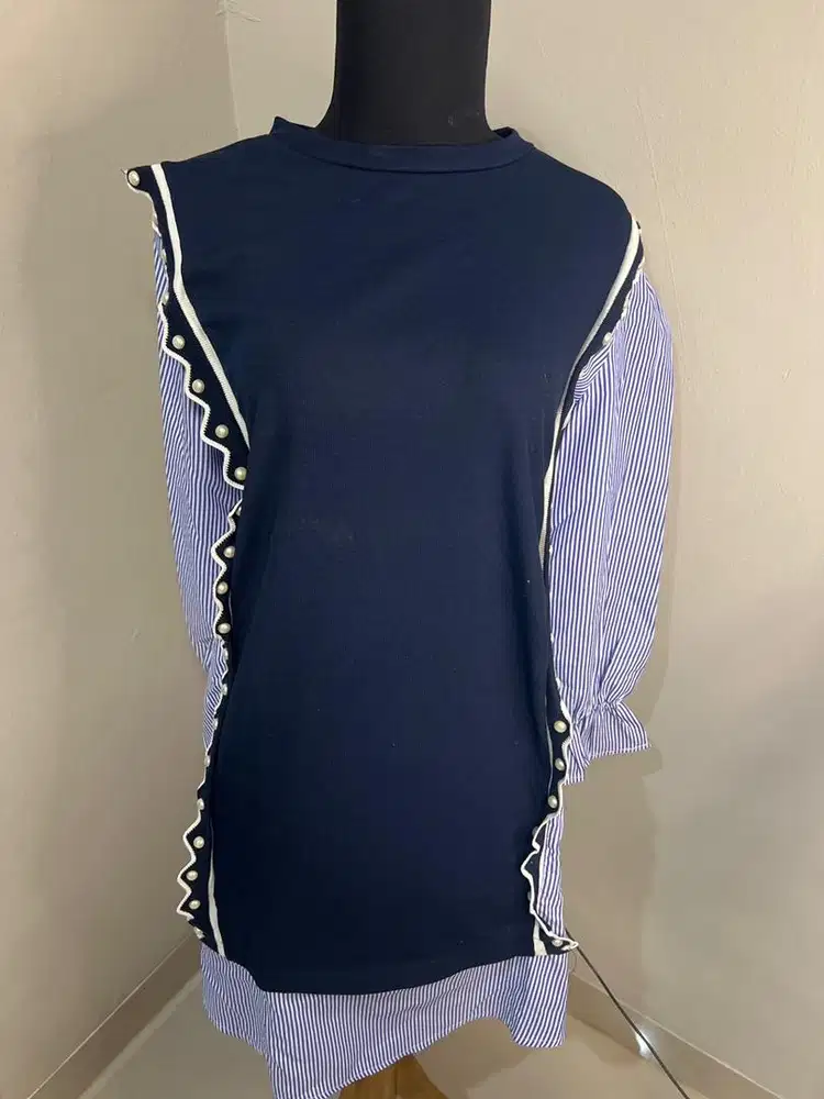 Kemeja Tunik Navy