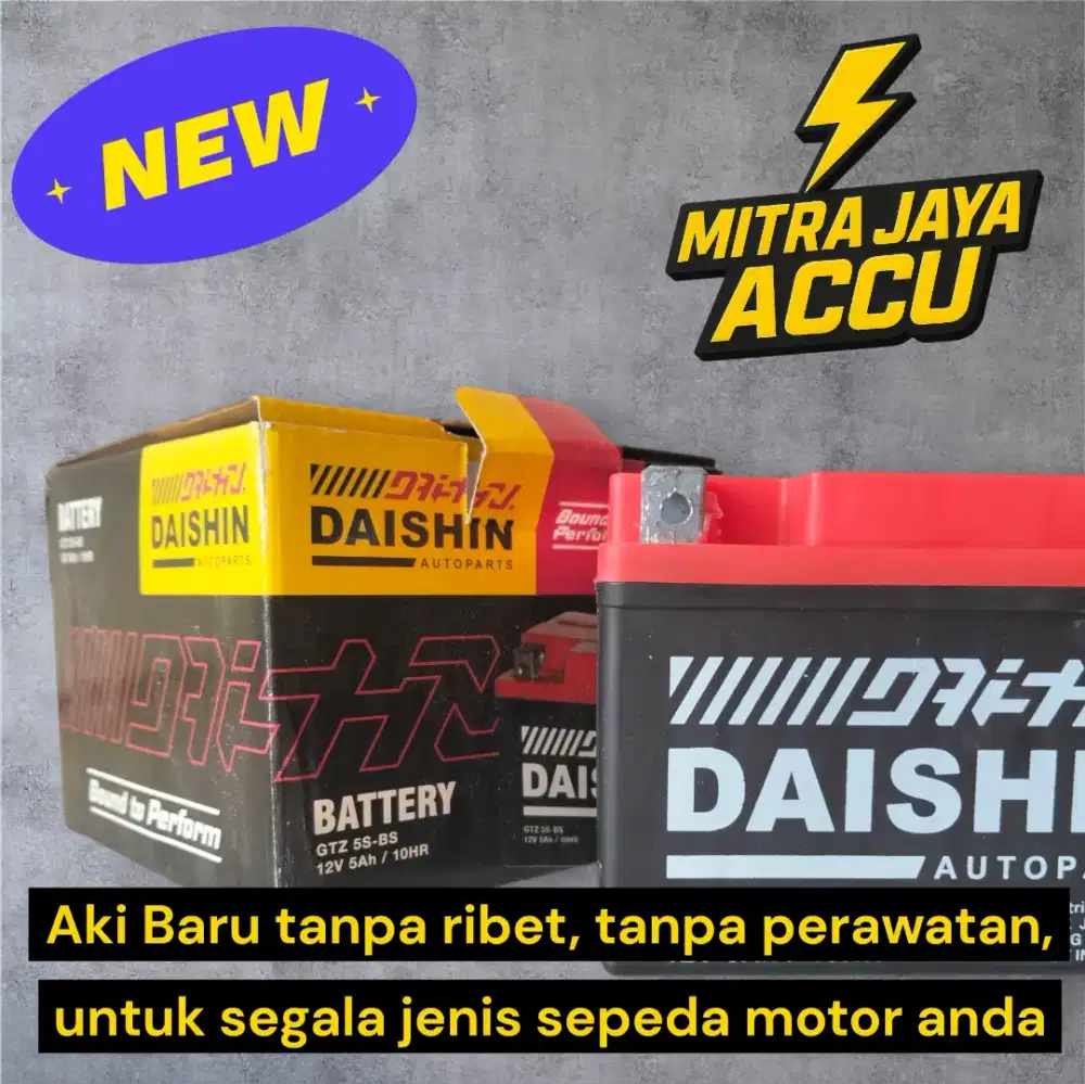 Aki Kering Sepeda Motor 5A DAISHIN