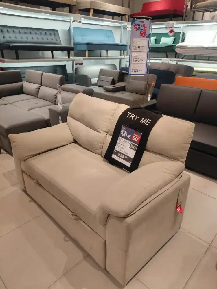 CLOUD SLEEPER SOFA CREAM INDICO-6