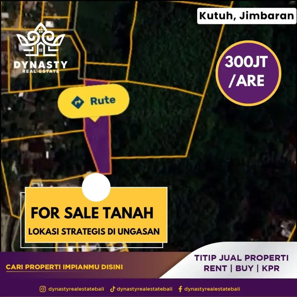 Tanah lokasi strategis di kutuh jimbaran