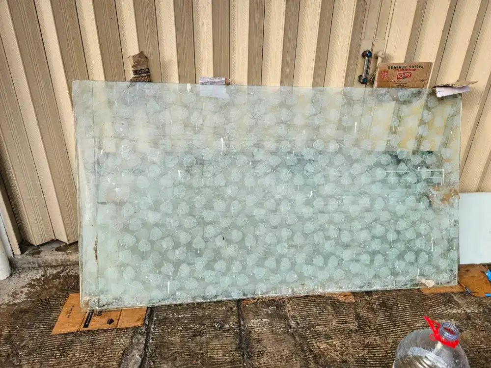 Pintu kaca kamar mandi tempered glass 1mm