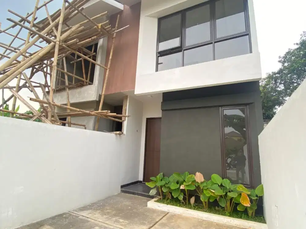 Rumah Ready Design Unik Tanah Luas 900 Jutaan 5 menit ke Tol JORR