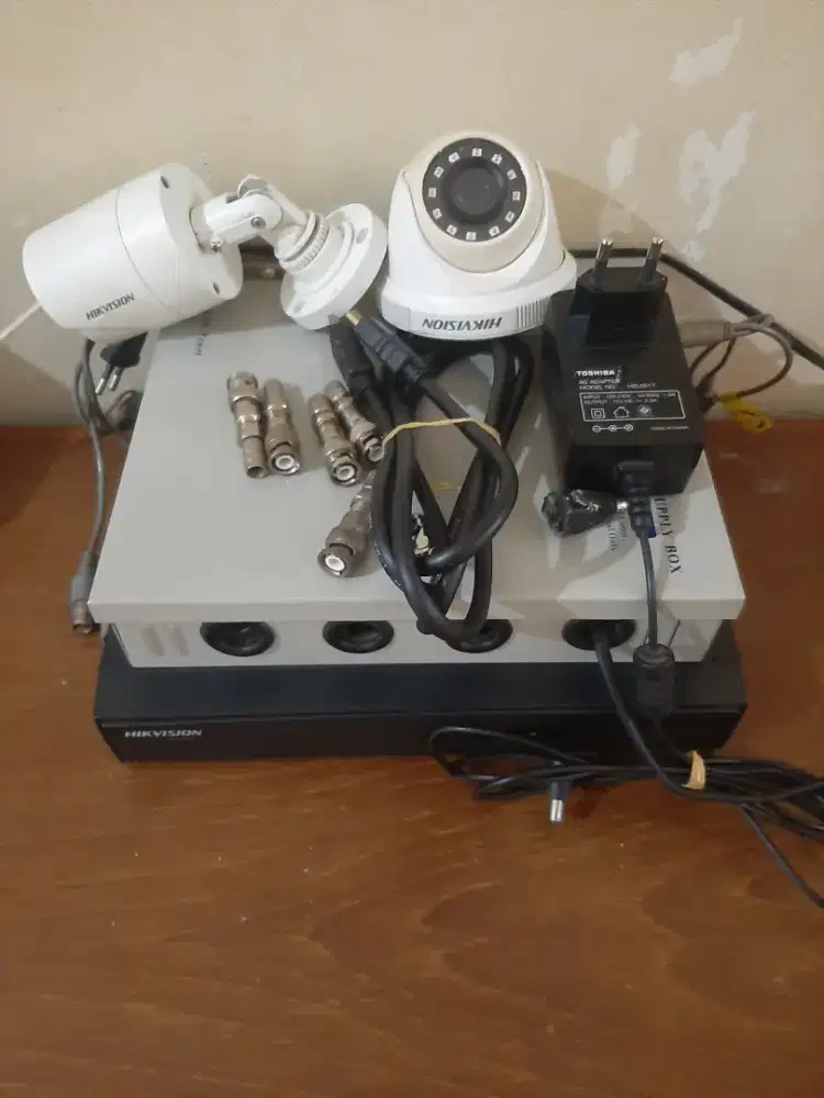 Paket cctv bekas, hikvision+dvr hardisk 500gb