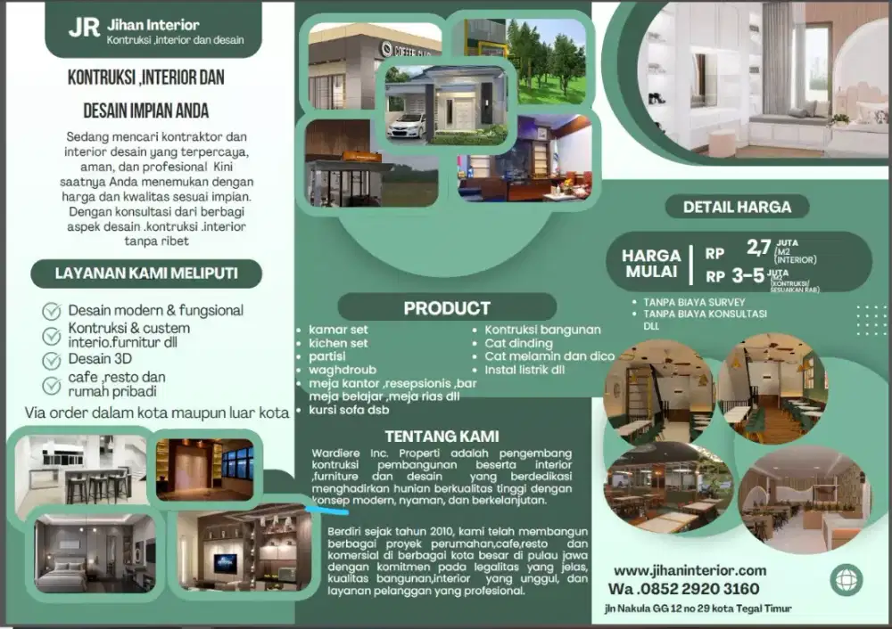 Jasa kontraktor bangunan .interior dan desain