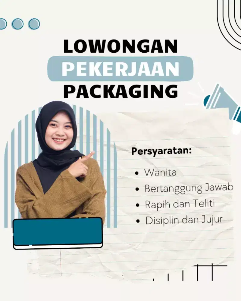 Dicari, loker untuk wanita packing online shop daerah Cikutra Bandung