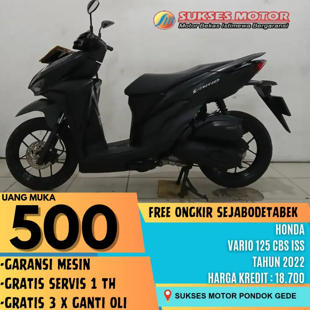 HONDA VARIO 125 CBS ISS TAHUN 2022 CASH DAN KREDIT