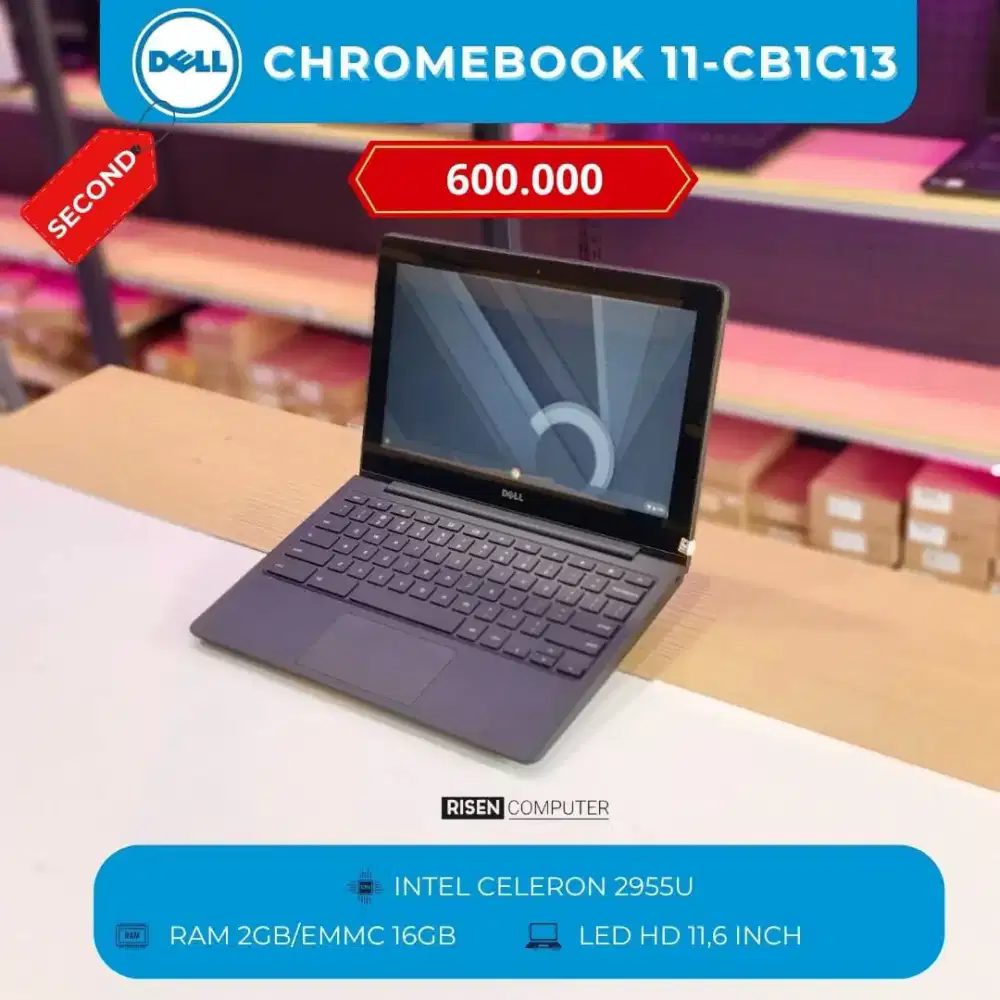 DELL CHROMEBOOK 11-CB1C13 Celeron 2955U HD 11.6inch RAM 2GB EMMC 16GB
