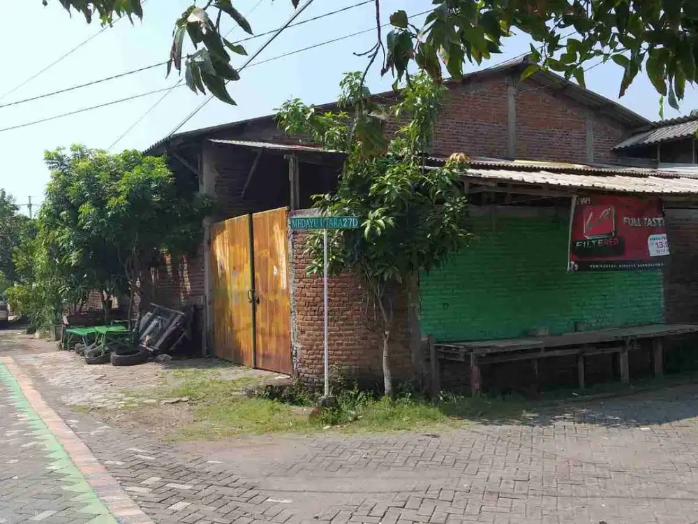 COCOK UNTUK INVESTOR MEDAYU UTARA 4 Jutaan/m2‼️Jual Hitung Tanah Bonus Bangunan Ex Bengkel/Workshop Rungkut